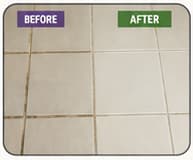 Tile before and after cleaning