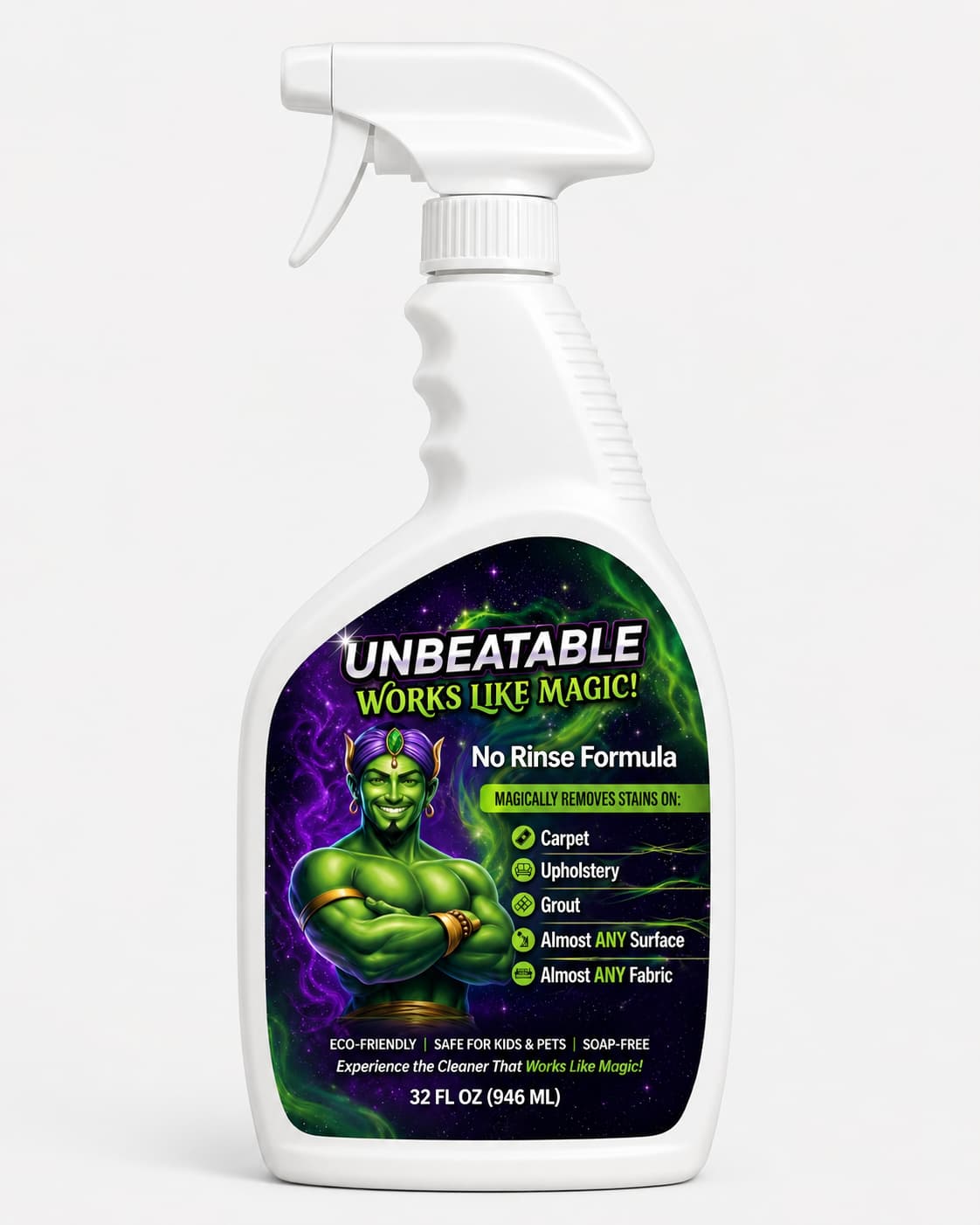 Unbeatable No Rinse Formula 32 fl oz Front