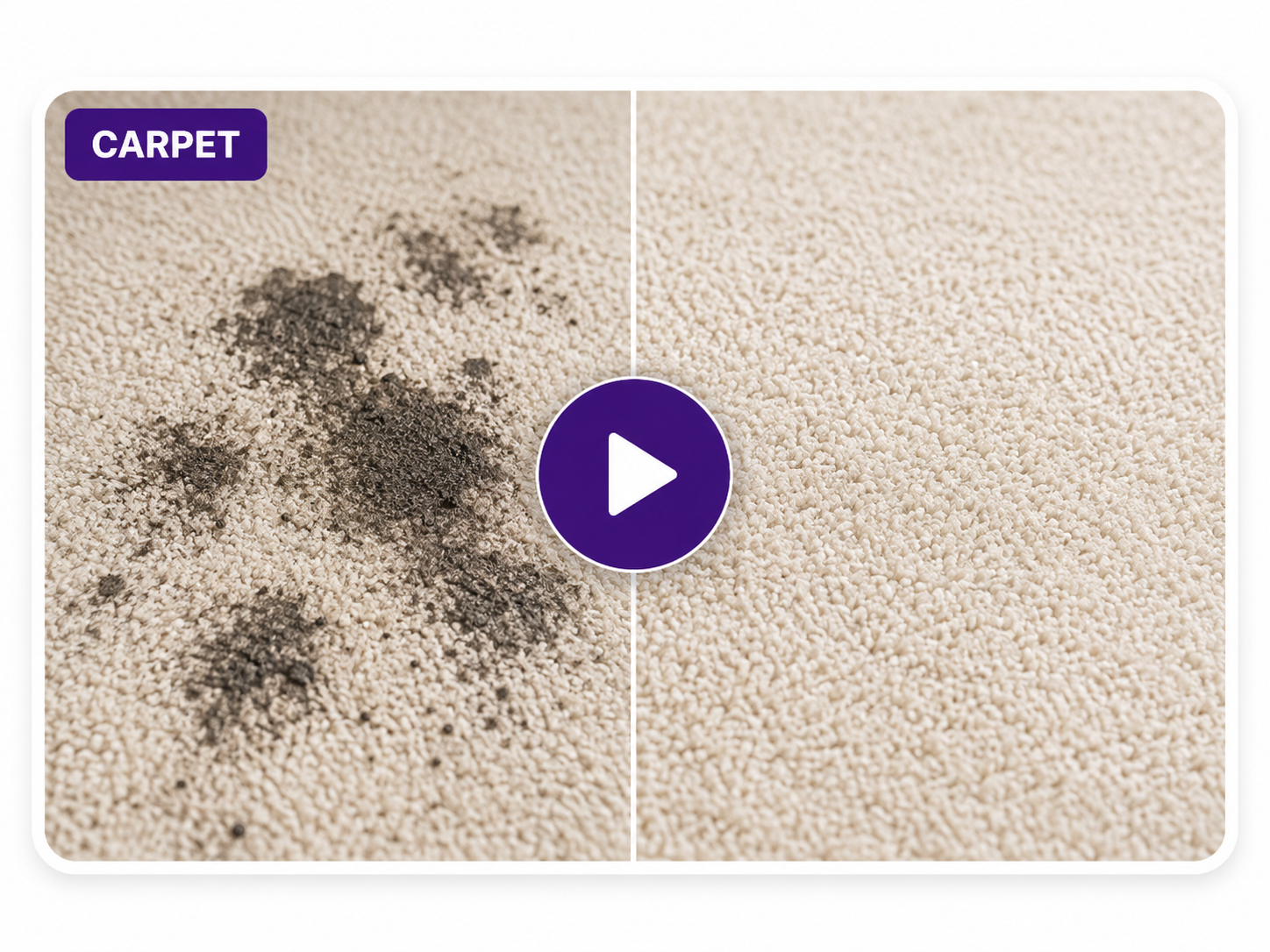 Carpet spot cleaning demonstration