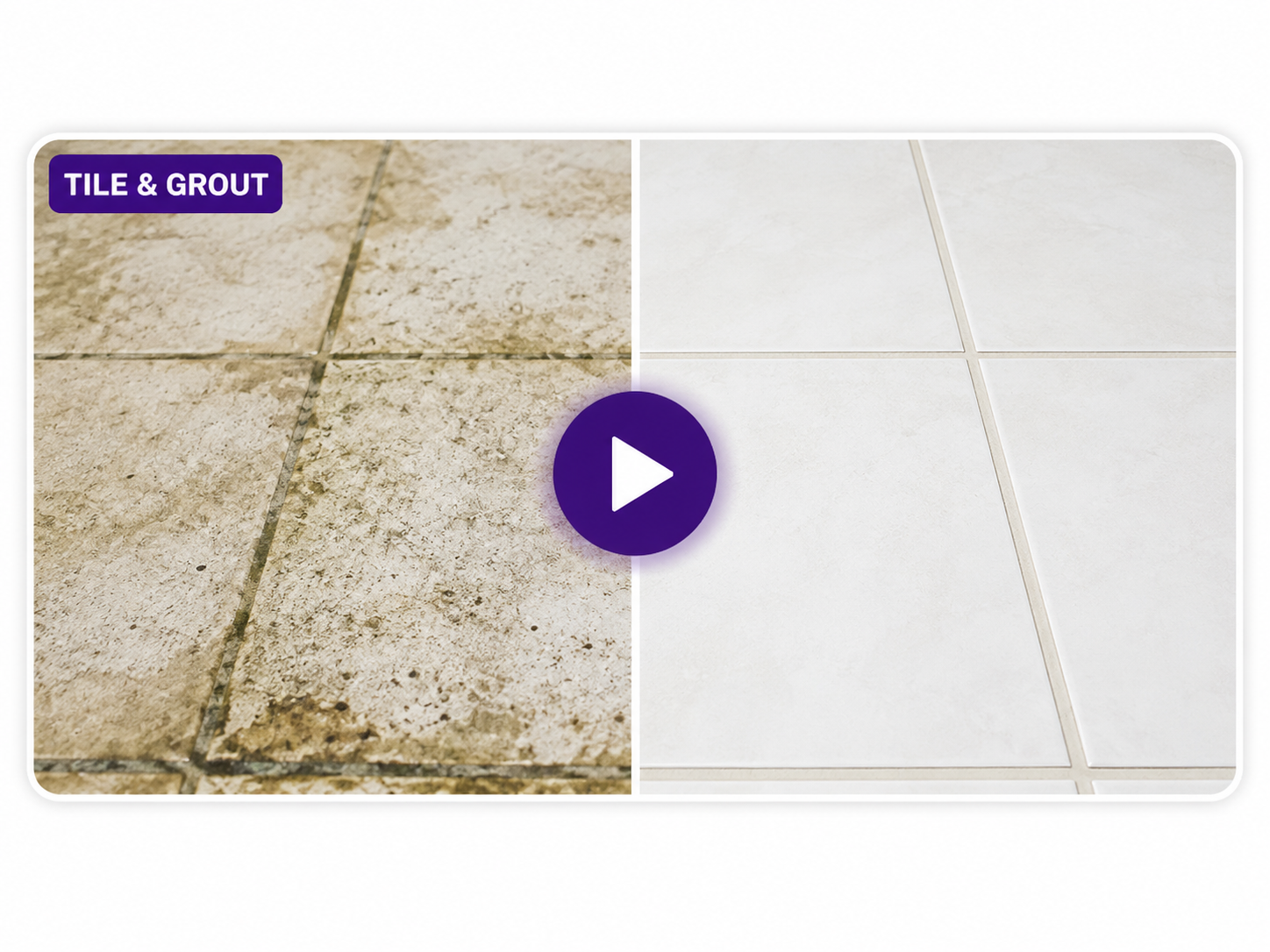 Tile and grout cleaning demonstration